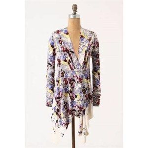 Anthro Guinevere Floral Cardigan M